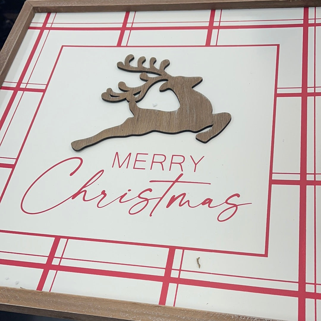 Reindeer Christmas wall decor Jonah Brown Boutique