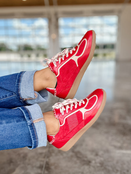 The Dalia Red Sneaker – Jonah Brown Boutique
