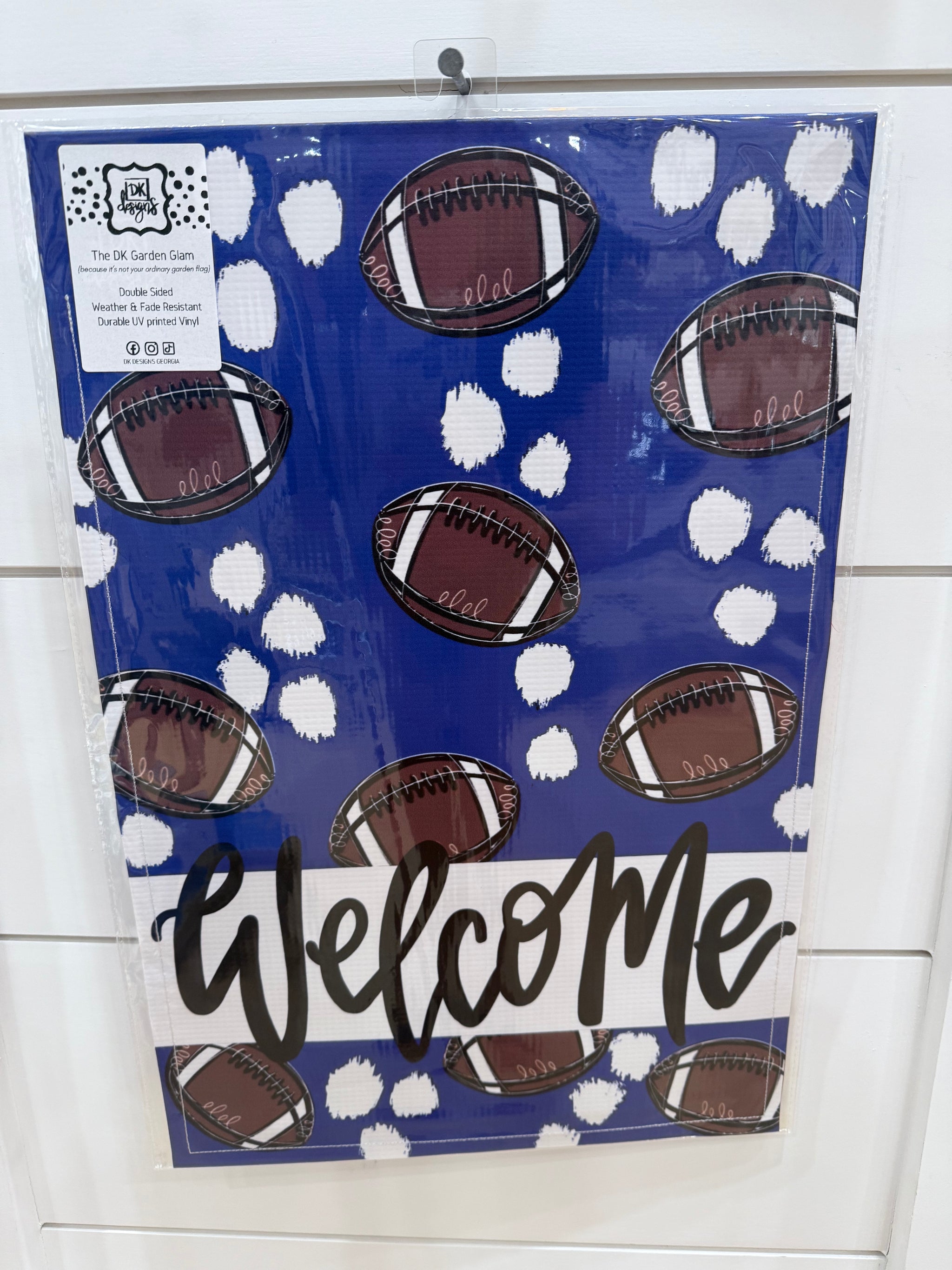 DK Designs Football Garden Glam Flags – Jonah Brown Boutique, image size:2048x2731