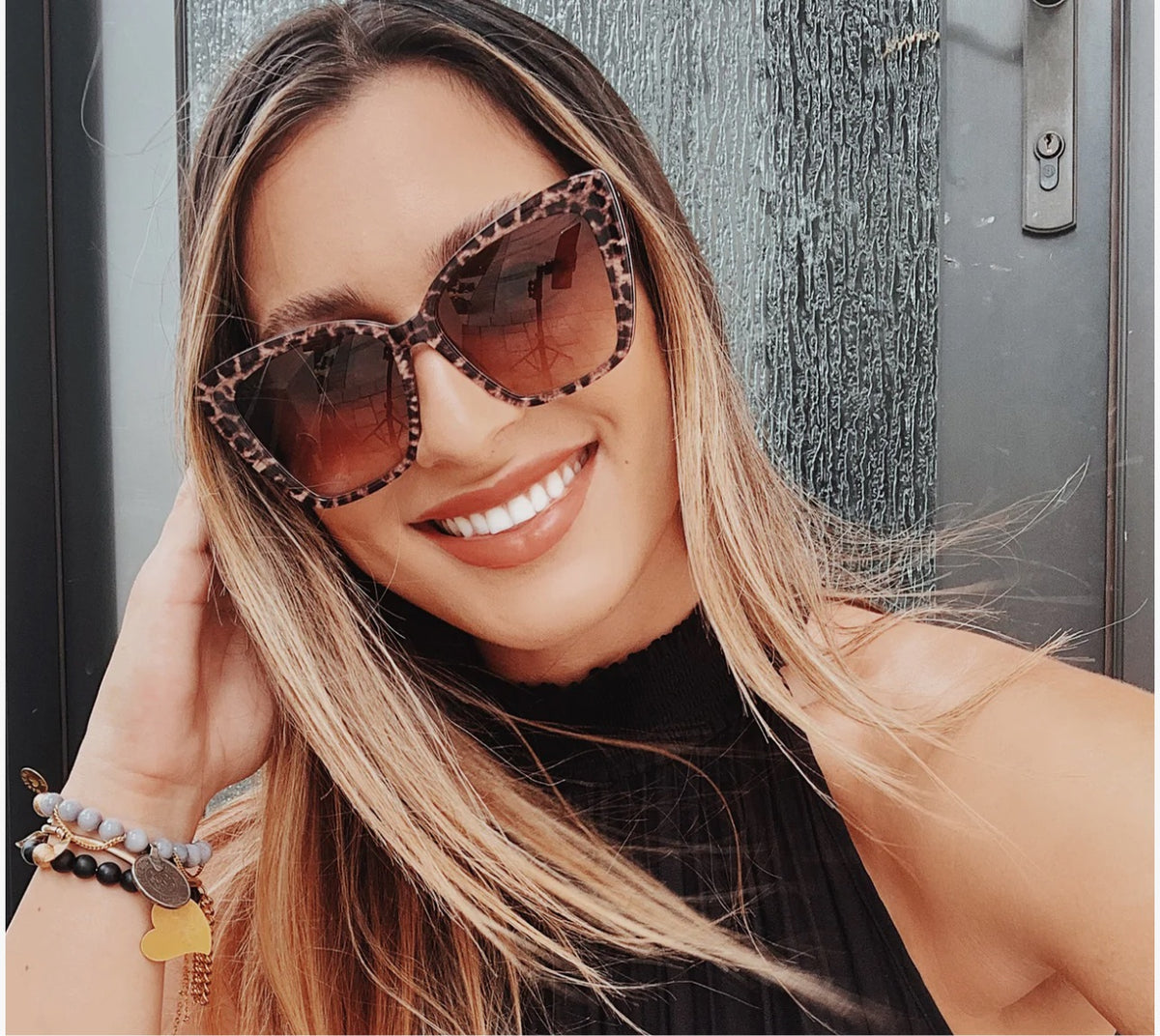 DIFF Eyewear Becky II Leopard Tortoise + Brown Gradient – Jonah Brown ...