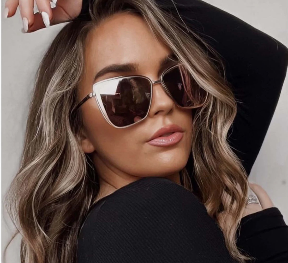 DIFF Eyewear Becky Gold + Flash Brown Gradient – Jonah Brown Boutique