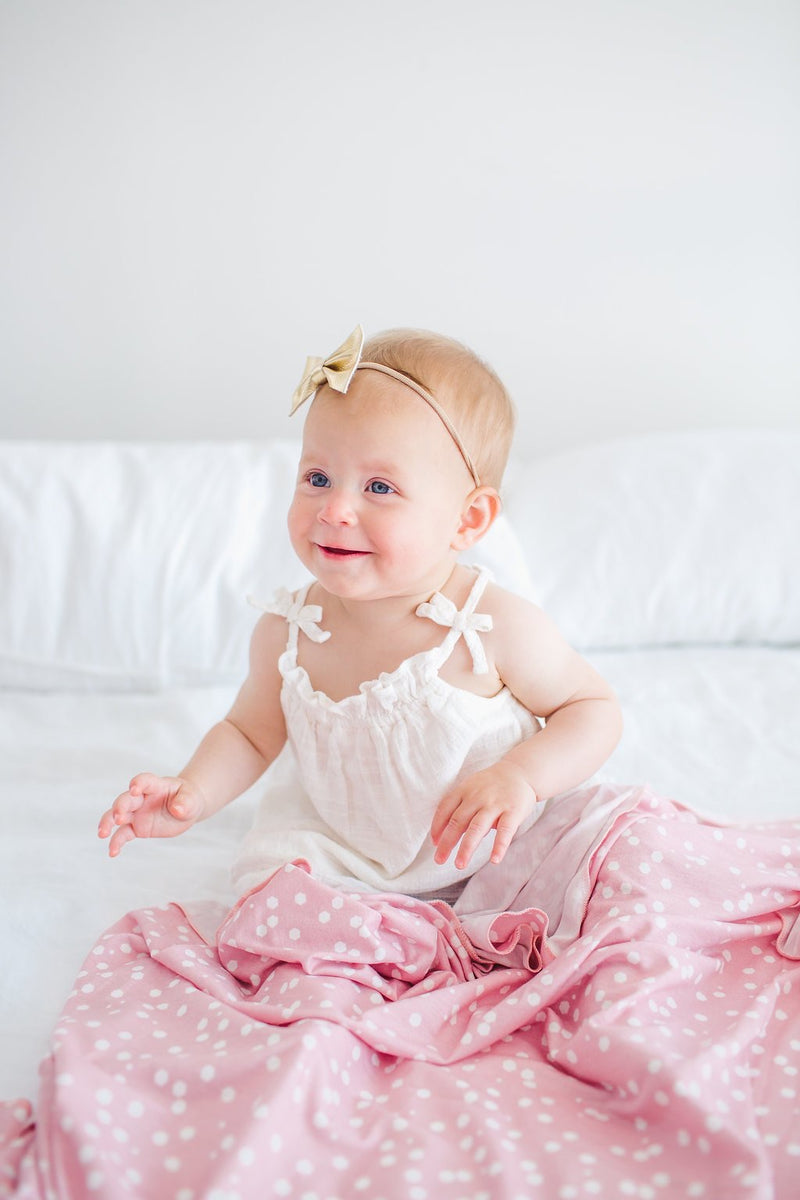 Copper Pearl Lucy Knit Swaddle Blanket Jonah Brown Boutique