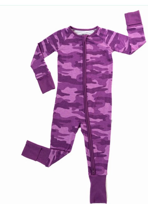 Little 2024 sleepies camo zippy